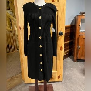 Laura by Alyzia black knit dress new